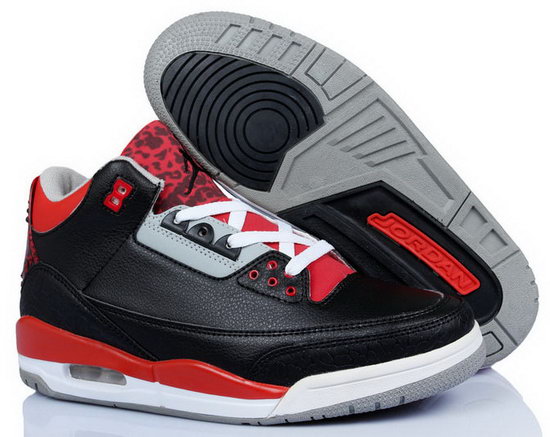 Air Jordan Retro 3 Black Red Factory Store